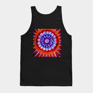 Colourful Mandala design Impressionist painting Tank Top